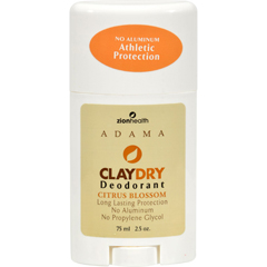 HGR0190512 - Zion Health - Adama Minerals Clay Deodorant Citrus Blossom - 2.5 oz