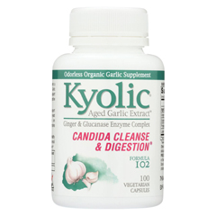HGR0294702 - Kyolic - Aged Garlic Extract Candida Cleanse and Digestion Formula 102 - 100 Vegetarian Capsules