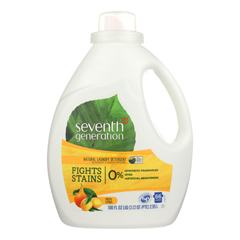 HGR0326595 - Seventh Generation - Natural Laundry Detergent - Fresh Citrus - Case of 4 - 100 Fl oz..