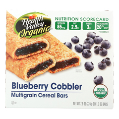 HGR0373464 - Health Valley Natural Foods - Multigrain Cereal Bars - Blueberry Cobbler - Case of 6 - 7.9 oz..