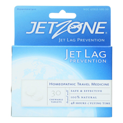 HGR0374082 - Jet Zone - Jet Lag Prevention - Homeopathic Travel Medicine - 30 Tablets - Case of 6