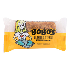 HGR0416610 - Bobo's Oat Bars - All Natural - Peanut Butter - 3 oz.. Bars - Case of 12