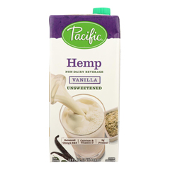 HGR0421750 - Pacific Natural Foods - Hemp Vanilla - Unsweetened - Case of 12 - 32 Fl oz..