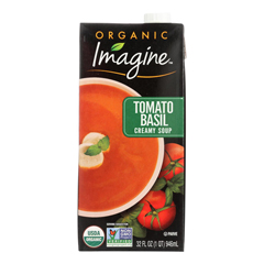 HGR0444869 - Imagine Foods - Tomato Basil Soup - Creamy - Case of 12 - 32 oz..