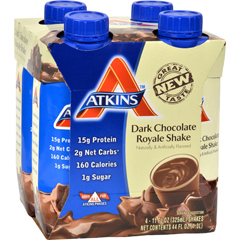 HGR0458042 - Atkins - Advantage RTD Shake Dark Chocolate Royale - 11 fl oz Each / Pack of 4