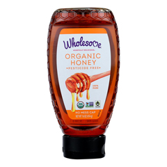 HGR0481507 - Wholesome Sweeteners - Honey - Organic - Amber - Squeeze Bottle - 16 oz.. - case of 6