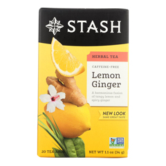 HGR0504993 - Stash Tea - Herbal - Lemon Ginger - 20 Bags - Case of 6