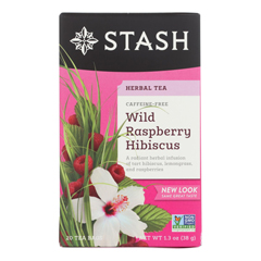 HGR0505099 - Stash Tea - Hibiscus Herbal?Tea - Wild Raspberry - Case of 6 - 20 Bags
