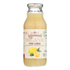 HGR0519256 - Lakewood - Organic Pure Lemon - Lemon - Case of 12 - 12.5 Fl oz..