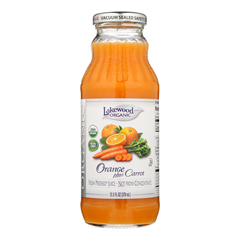 HGR0522219 - Lakewood - Pure Orange and Carrot Juice - Orange and Carrot - Case of 12 - 12.5 Fl oz..