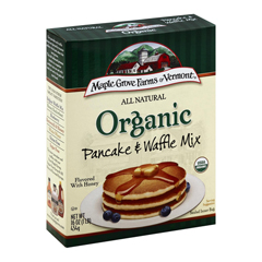 HGR0528620 - Maple Grove Farms - Vermont Organic Pancake and Waffle Mix - Case of 8 - 16 oz..