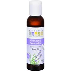 HGR0611863 - Aura Cacia - Aromatherapy Body Oil Lavender Harvest - 4 fl oz