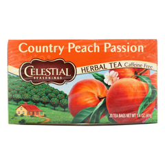 HGR0630194 - Celestial Seasonings - Herbal Tea Caffeine Free Country Peach Passion - 20 Tea Bags - Case of 6