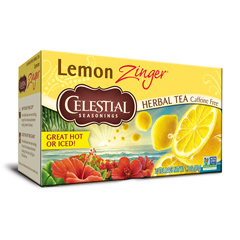 HGR0630558 - Celestial Seasonings - Herbal Tea Caffeine Free Lemon Zinger - 20 Tea Bags - Case of 6