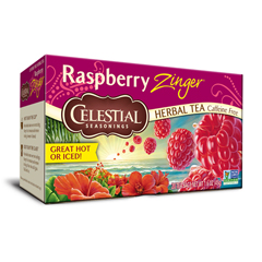 HGR0630947 - Celestial Seasonings - Herbal Tea Caffeine Free Raspberry Zinger - 20 Tea Bags - Case of 6
