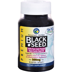 HGR0677054 - Amazing Herbs - Black Seed Black Cumin Seed Oil - 90 Softgels