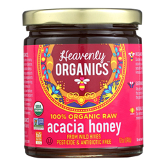 HGR0701565 - Heavenly Organics - Organic Honey - Acacia Honey - Case of 6 - 12 oz..