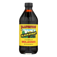 HGR0724500 - Plantation - Blackstrap Molasses Syrup - Unsulphured - Case of 12 - 15 Fl oz..