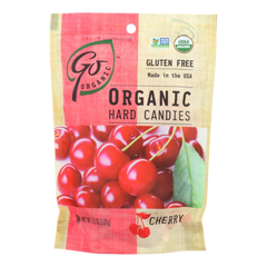 HGR0769075 - Go Organic - Hard Candy - Cherry - 3.5 oz.. - Case of 6