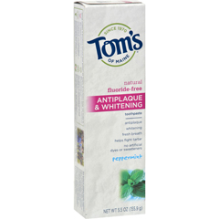 HGR0778142 - Tom's Of Maine - Antiplaque and Whitening Toothpaste Peppermint - 5.5 oz - Case of 6