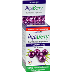HGR0820670 - Natrol - AcaiBerry - 1000 mg - 75 Vegetarian capsules