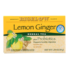 HGR0836478 - Bigelow - Herbal Tea - Plus Lemon Ginger - Case of 6 - 18 BAG