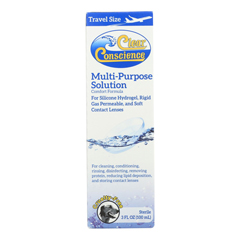 HGR0839092 - Clear Conscience - Multi Purpose Contact Lens Solution - Travel Size - 3 oz.