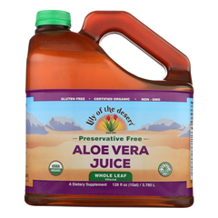 HGR0880294 - Lily of The Desert - Aloe Vera Juice - Whole Leaf - Filtered - 1 gal