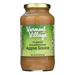 HGR0901868 - Vermont Village - Organic Applesauce - Unsweetened - Case of 6 - 24 oz..
