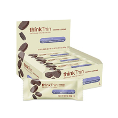 HGR1073600 - Think Products - thinkThin High Protein Bar - Cookies and Creme - 2.1 oz - Case of 10