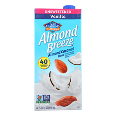 HGR1076736 - Almond Breeze - Almond Coconut Milk - Vanilla - Case of 12 - 32 fl oz..