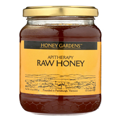 HGR1103373 - Honey Gardens Apiaries - Apitherapy Honey - Raw - Case of 4 - 1 lb.