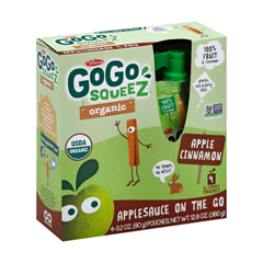 HGR1129469 - Gogo Squeez - Applesauce - Apple cinnamon - Case of 12 - 3.2 oz..