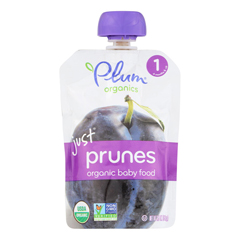 HGR1144476 - Plum Organics - Just Fruit - Organic - Prunes - Stage 1 - 4 Months and Up - 3.5 oz.. - Case of 6