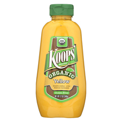 HGR1232461 - Koops' - Organic Mustard: Yellow Gluten Free - Case of 12 - 12 oz.