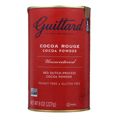 HGR1233865 - Guittard Chocolate - Cocoa Powder - Unsweetened - Case of 6 - 8 oz..