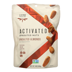 HGR1260710 - Living Intentions - Almonds - Sprouted - Unsalted - 16 oz.. - case of 4