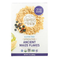 HGR1273689 - One Degree Organic Foods - Ancient Maize Flakes - Veganic - Case of 6 - 12 oz..