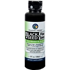 HGR1372853 - Amazing Herbs - Black Seed Oil Blend - Flax Seed Oil - 8 oz
