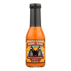HGR1415629 - Wing Time - The Traditional Buffalo Wing Sauce - Medium - Case of 12 - 13 oz..