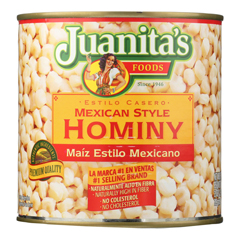 HGR1554088 - Juanita's Foods - Hominy - Mexican Style - Case of 12 - 25 oz..