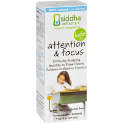 HGR1556992 - Sidda Flower Essences - Attention and Focus - Kids - Age Two Plus - 1 fl oz