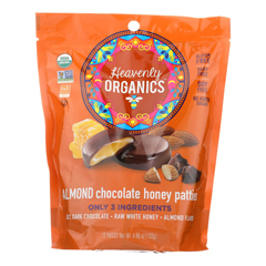 HGR1600444 - Heavenly Organics - Heavenly Organic Honey Pattie - Chocolate - Case of 6 - 4.66 oz..