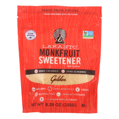 HGR1742758 - Lakanto - Monkfruit Sweetener - Golden - Case of 8 - 8.29 oz..