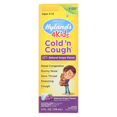 HGR1774280 - Hyland's - Homeopathic Cold n Cough - 4 Kids - Grape - 4 oz