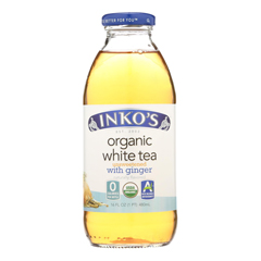 HGR1792423 - Inko's White Tea - Organic Tea - Unsweetened Original - Case of 12 - 16 Fl oz..