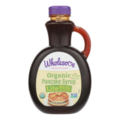 HGR1877174 - Wholesome Sweeteners - Organic Syrup - Pancake Lite - Case of 6 - 20 fl oz.