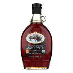 HGR1924042 - Shady Maple Farms - Maple Syrup - Organic - Very Dark - Case of 12 - 16.9 fl oz.