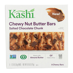 HGR2008720 - Kashi - Chewy Nut Butter Bars - Salted Chocolate Chunk - Case of 8 - 5/1.23oz