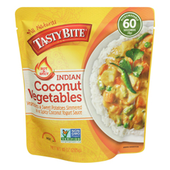 HGR2059541 - Tasty Bite - Heat & Eat Indian Cuisine Entr?e - Hot & Spicy Coconut Vegetables - Case of 6 - 10 oz.